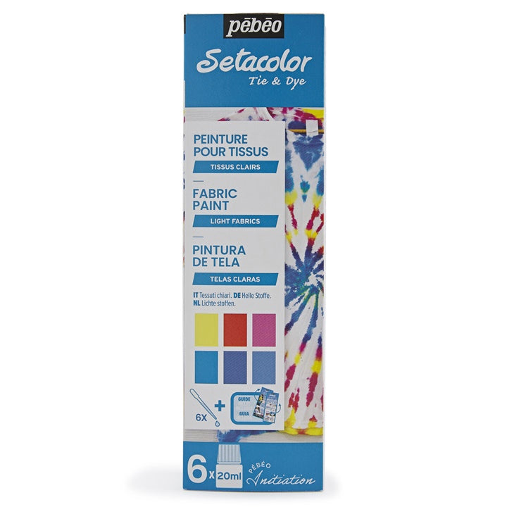 Χρώματα για ελαφριά υφάσματα Pebeo Setacolor 6 x 20 ml