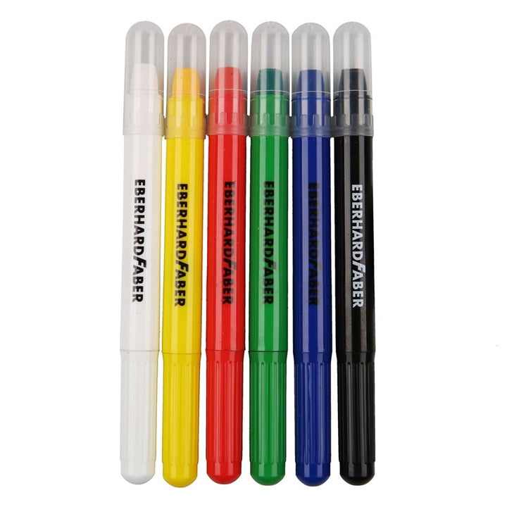 Χρώματα για πρώσοπο σε σχήμα μολίβιου Eberhard Faber 6 τεμάχια - λεπτά | διάφορα είδη