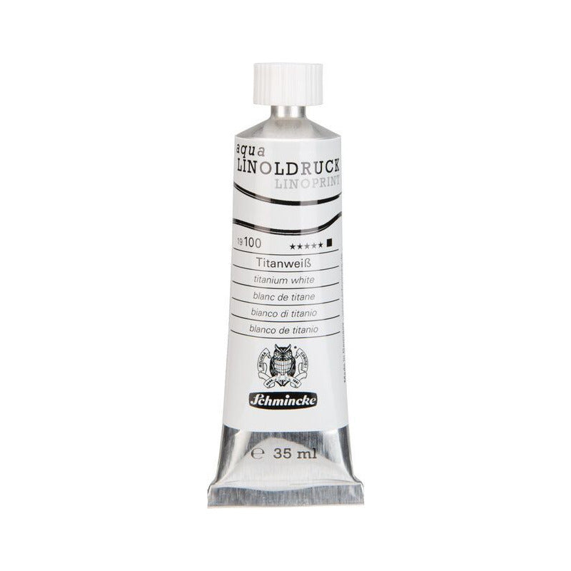 Χρώματα λινογραφίας Schmincke aqua-LINOPRINT 35 ml – 100 Λευκό τιτανίου