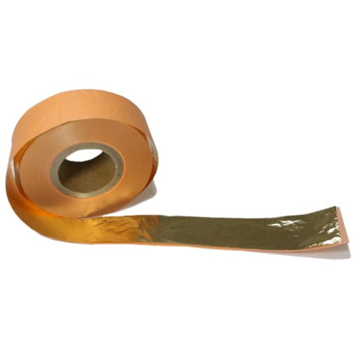 Χρυσές μεταλλικές φέτες σε ρολό 2,5 cm x 50 m