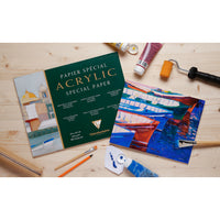 Clairefontaine μπλοκ ακρυλικού 360 g/m² – 10 φύλλα, 20 x 40 cm κολλητό