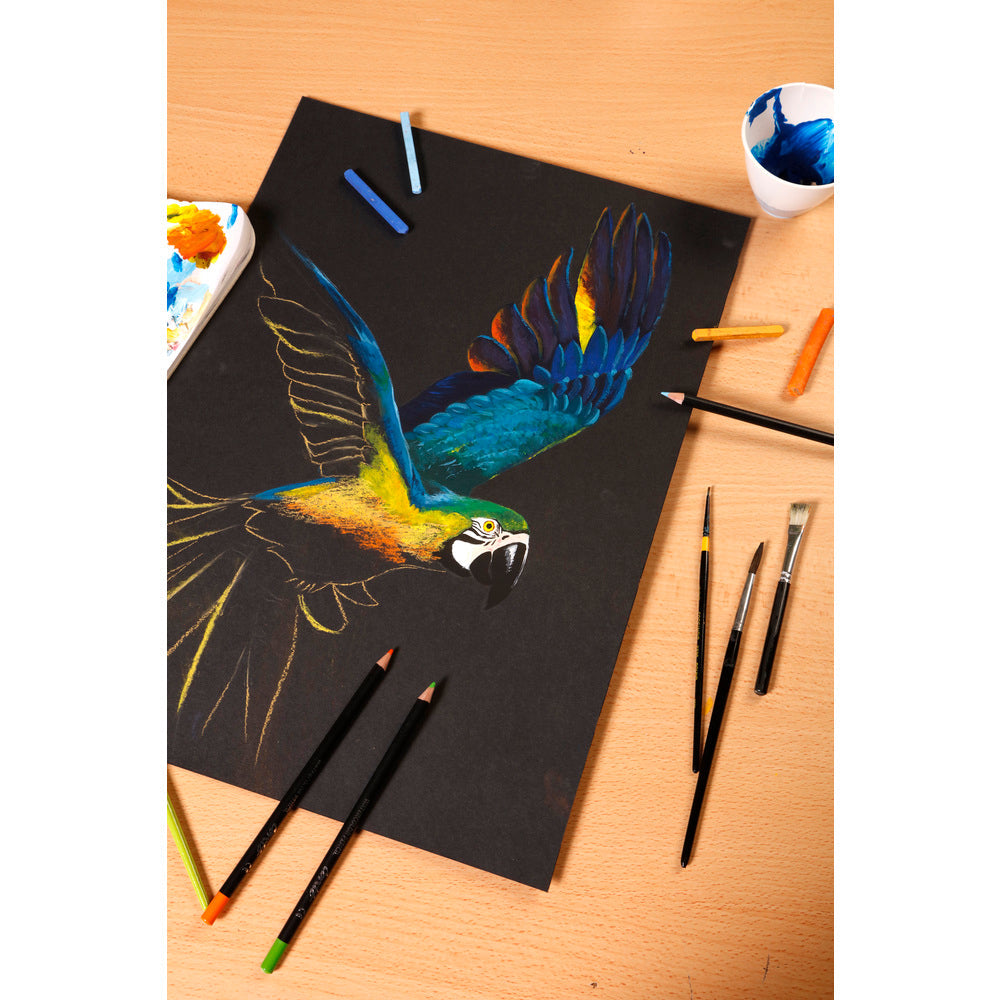Clairefontaine Paint'On Mix Media μπλοκ 250 g 20 φύλλα κολλητό Black