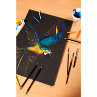 Clairefontaine Paint'On Mix Media μπλοκ 250 g 20 φύλλα κολλητό Black
