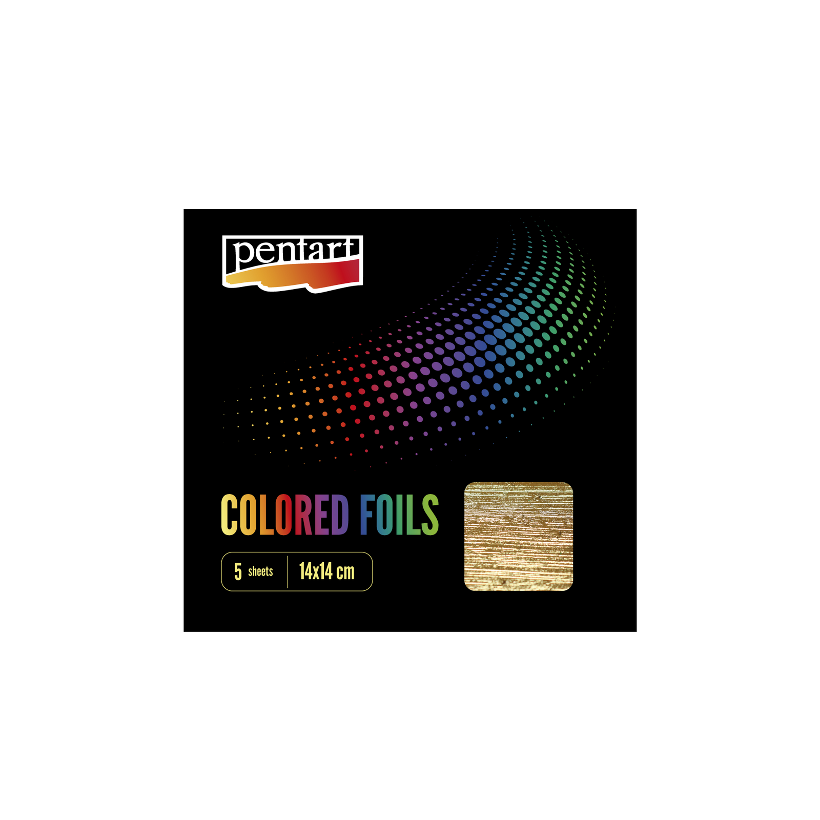 Colored foil sheets 14x14 cm 5 gold – μπαρόκ