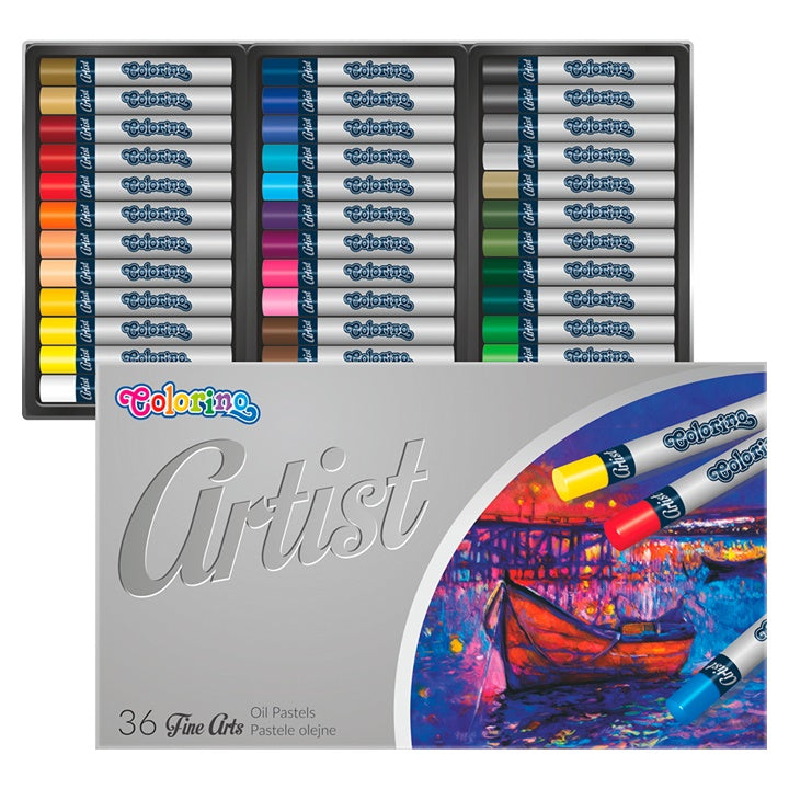 Colorino Artist Στρογγυλά παστέλ λαδιού - Συσκευασία 36 τεμαχίων