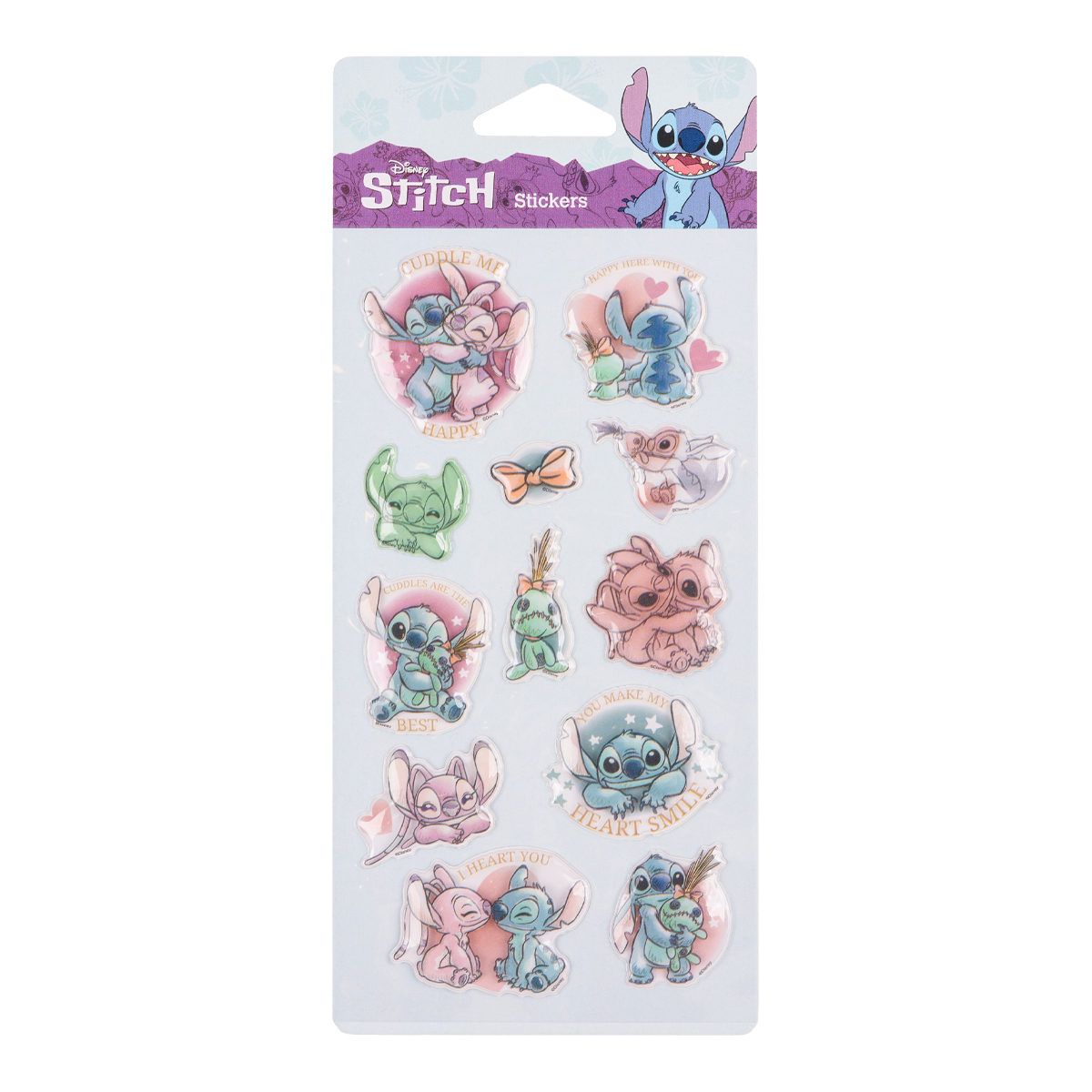 Colorino Pop-Up αυτοκόλλητα Stitch Pastel 3, διάφορα σχέδια