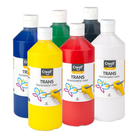Creall σετ διάφανων χρωμάτων Trans, 6 × 500 ml