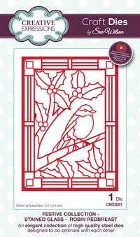 Μεταλλική μήτρα κοπής και ανάγλυφου (embossing) CREATIVE EXPRESSIONS Πουλί στο παράθυρο 1 τμχ