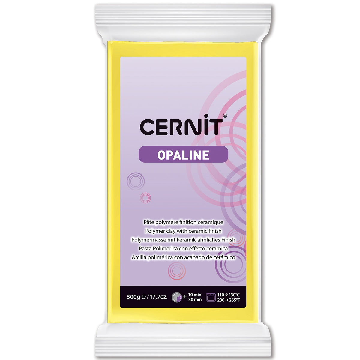 CERNIT Opaline Polymer Clay 500 g – Primary Yellow