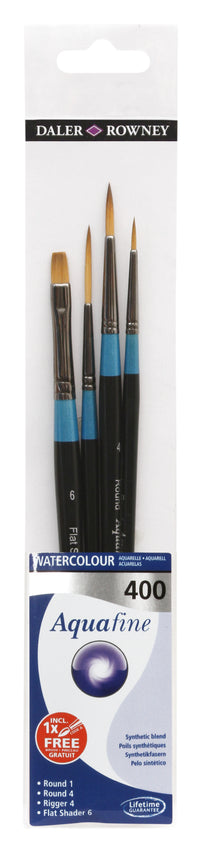 DALER ROWNEY Aquafine 400 σετ πινέλων ακουαρέλας - 4 τμχ