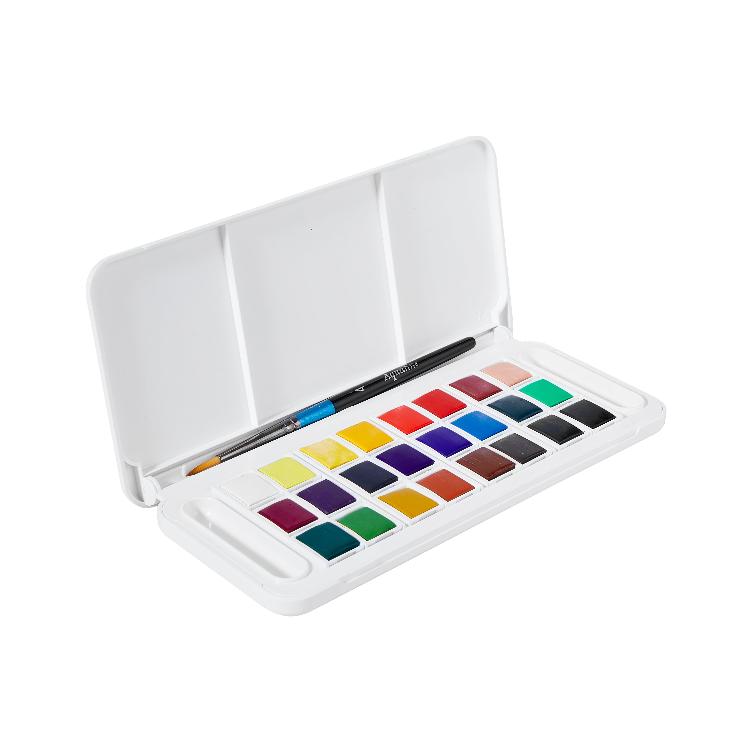 DALER ROWNEY Aquafine σετ ακουαρέλας ταξιδιού 24 μισές παλέτες με πινέλο