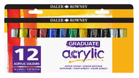 DALER ROWNEY Graduate σετ ακρυλικών χρωμάτων 12 x 22 ml