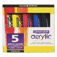 DALER ROWNEY Graduate σετ ακρυλικών χρωμάτων 5 x 120 ml