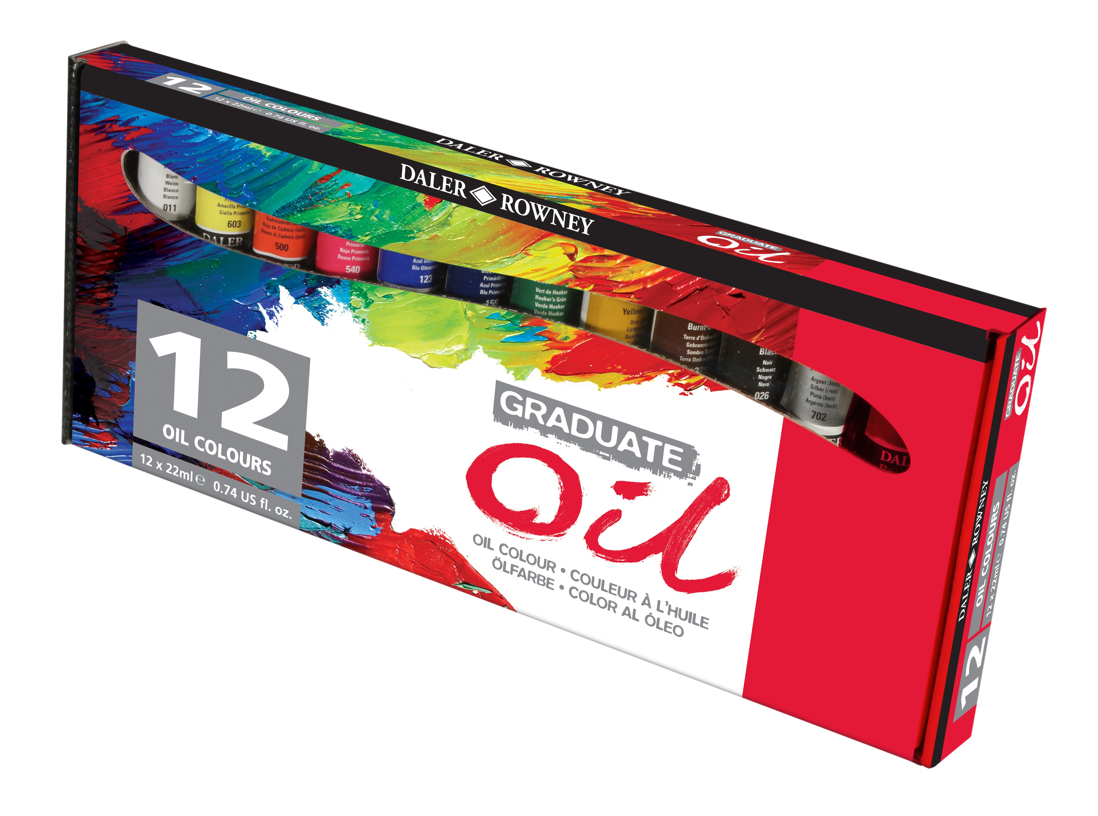 DALER ROWNEY D&R Graduate σετ λαδομπογιές 12 x 22 ml