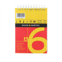 DALER ROWNEY D&R Red & Yellow μπλοκ σχεδίου A6 150 g 25 φύλλα με κόλλα