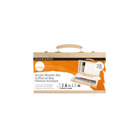 DALER ROWNEY Simply σετ ακρυλικών χρωμάτων σε ξύλινη κασετίνα 26 τμχ