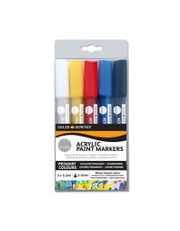 DALER ROWNEY Simply σετ μαρκαδόροι ακρυλικού 5 τμχ (2–3 mm)