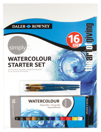 DALER ROWNEY Simply σετ χρωμάτων ακουαρέλας 12 τεμ. με αξεσουάρ