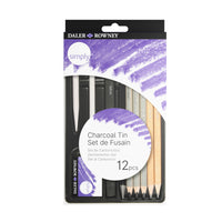 DALER ROWNEY D&R Simply σετ μολυβιών και κάρβουνων 12 τμχ