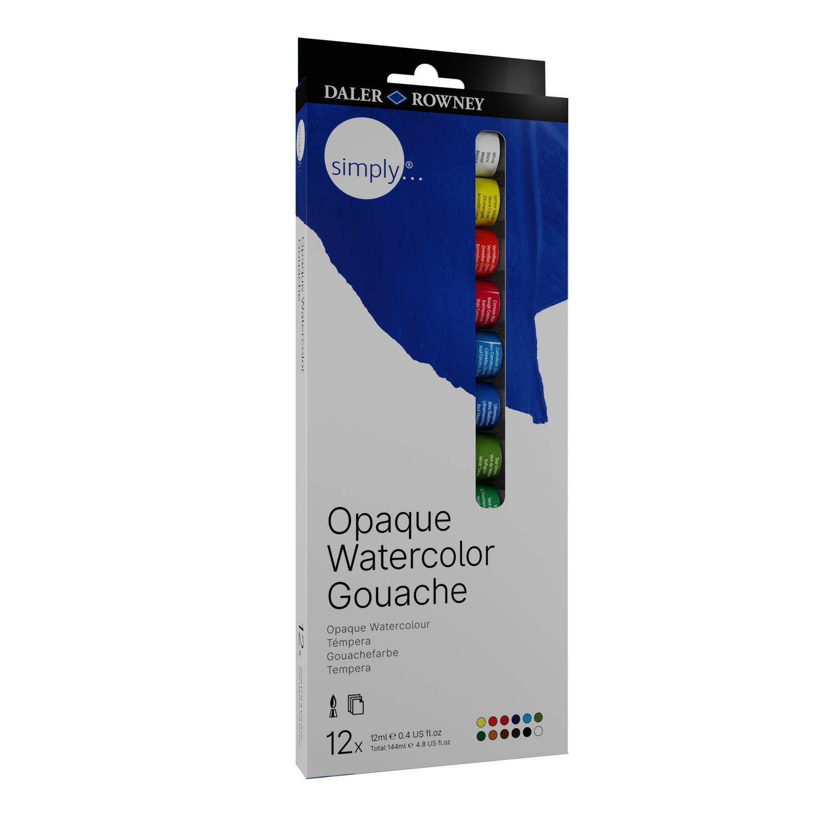 DALER ROWNEY Simply σετ τέμπερες γκουάς 12 x 12 ml