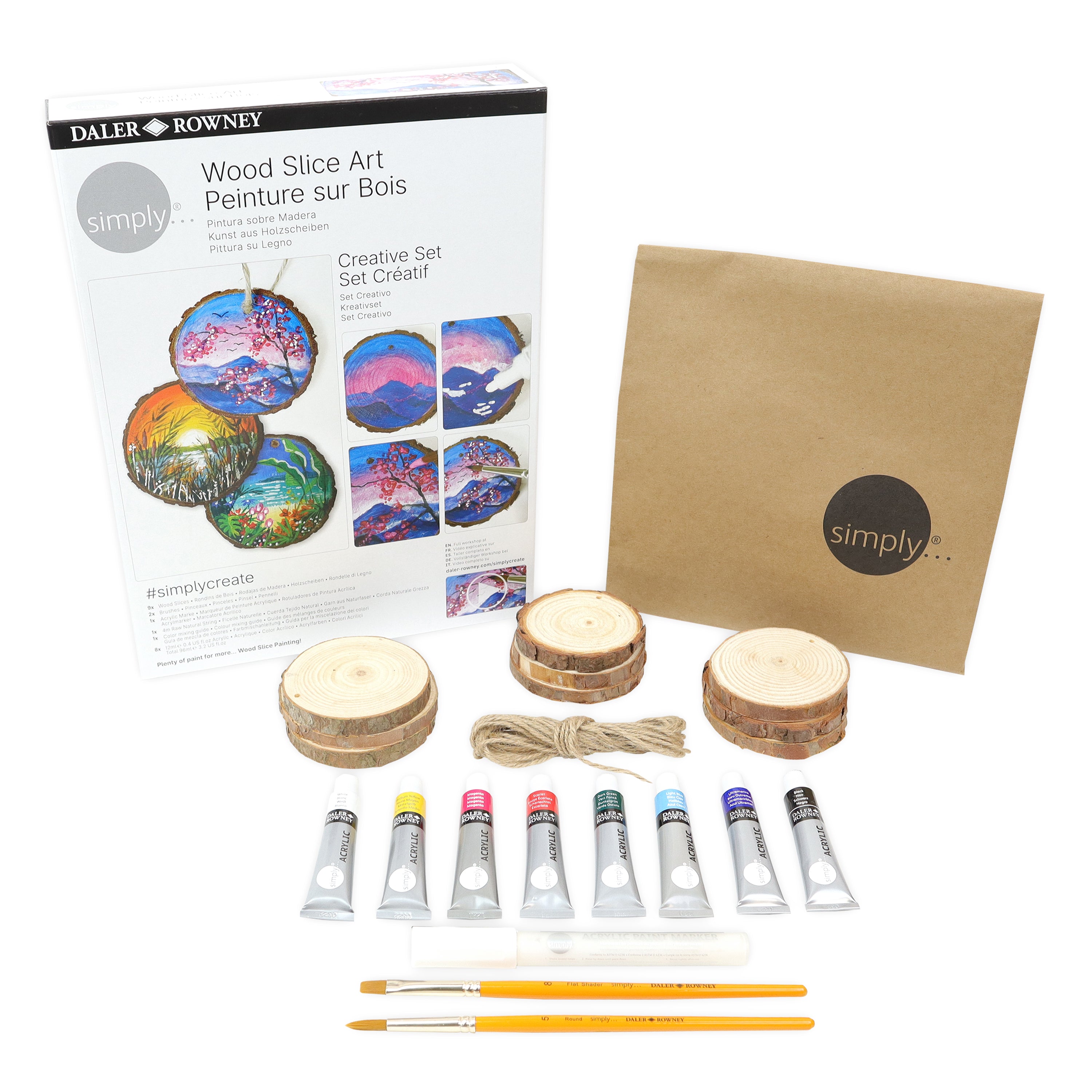 DALER ROWNEY Simply σετ ζωγραφικής σε ξύλο