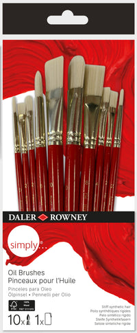DALER ROWNEY Simply σετ πινέλων για λάδι 10 τμχ