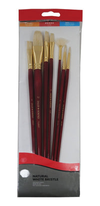 DALER ROWNEY Simply σετ πινέλων λαδιού με φυσική τρίχα χοίρου 7 τμχ μακριά λαβή