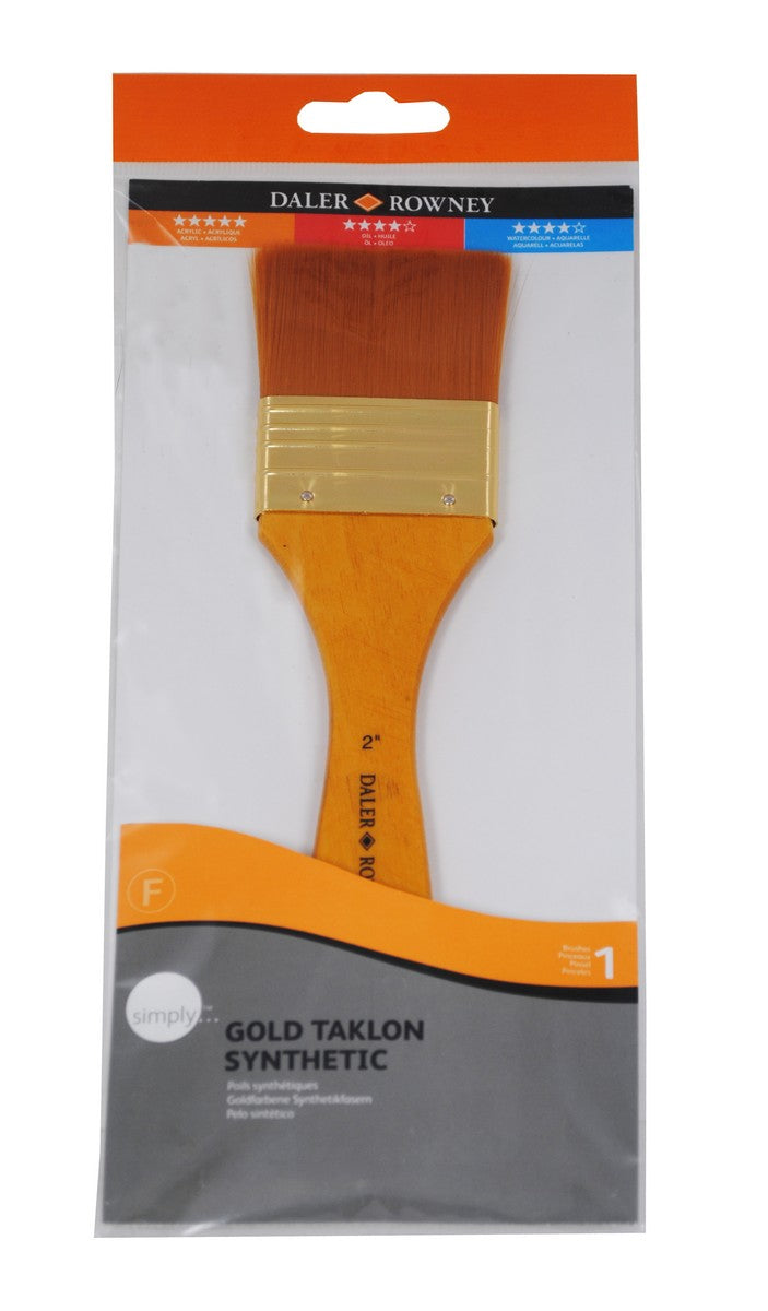 DALER ROWNEY Simply πινέλο ακρυλικού Gold Taklon 2"