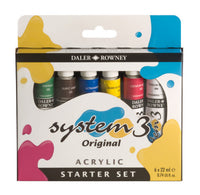 DALER ROWNEY System3 σετ ακρυλικών χρωμάτων 6 x 22 ml