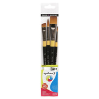 DALER ROWNEY System3 σετ πινέλων ακρυλικού SH 401 4 τμχ