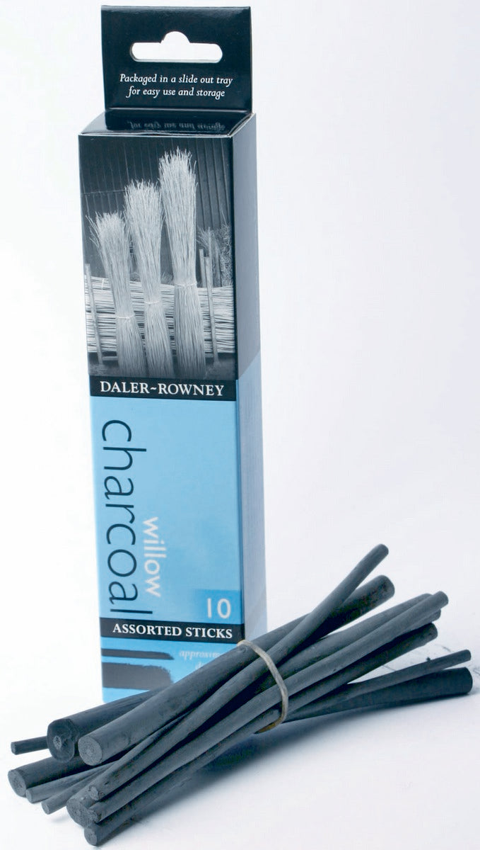 Κάρβουνα σχεδίου DALER ROWNEY διάφορα μεγέθη 2-10 mm - 10 τμχ