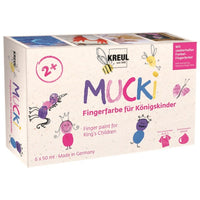 Δακτυλομπογιές MUCKI για κορίτσια - KREUL σετ 6 x 50 ml