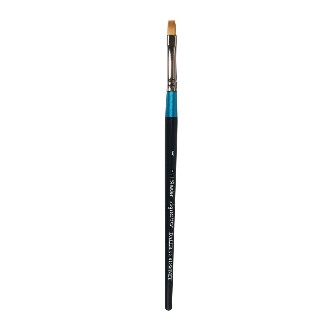 DALER ROWNEY Aquafine πινέλο ακουαρέλας συνθετικό κοντή λαβή flat shader