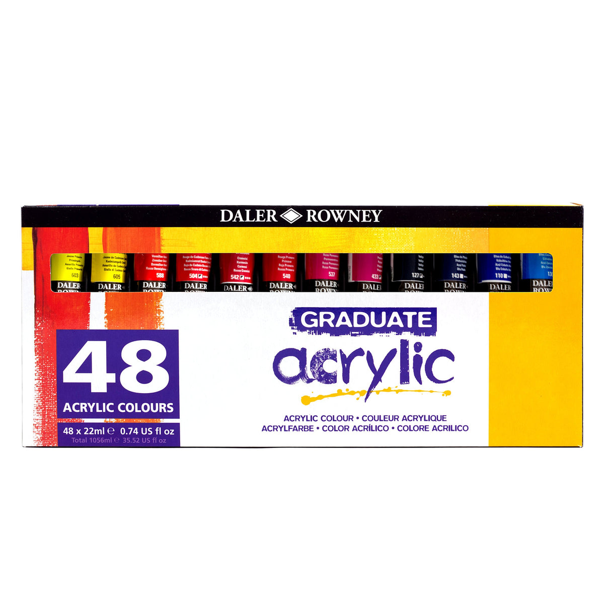 DALER ROWNEY Graduate σετ ακρυλικών χρωμάτων 48 x 22 ml