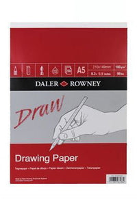 Daler-Rowney Medium Grain μπλοκ σχεδίου 160 g/m² 50 φύλλα A5 κολλητό