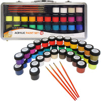 DALER ROWNEY Simply σετ ακρυλικών χρωμάτων 40 τμχ σε μεταλλικό βαλιτσάκι