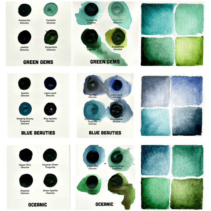 DANIEL SMITH Κάρτες ακουαρέλας με τελείες MINERAL MARVELS