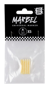 Ανταλλακτικές μύτες για μαρκαδόρους DARWI Marbel 2 mm 5 τμχ