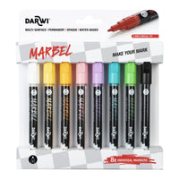 DARWI Marbel σετ μαρκαδόροι ακρυλικού 2 mm Light