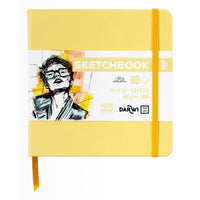 DARWI μπλοκ σχεδίου For You Yellow 14 x 14 cm, 140 g, 80 φύλλα
