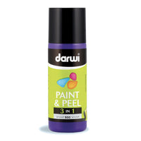Αποκολλούμενο χρώμα γυαλιού DARWI Paint & Peel 3σε1 80 ml – μοβ
