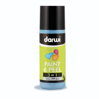 Αποκολλούμενο χρώμα γυαλιού DARWI Paint & Peel 3σε1 80 ml – μπλε με γκλίτερ