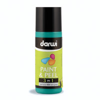 Αποκολλούμενο χρώμα γυαλιού DARWI Paint & Peel 3σε1 80 ml – σκούρο πράσινο