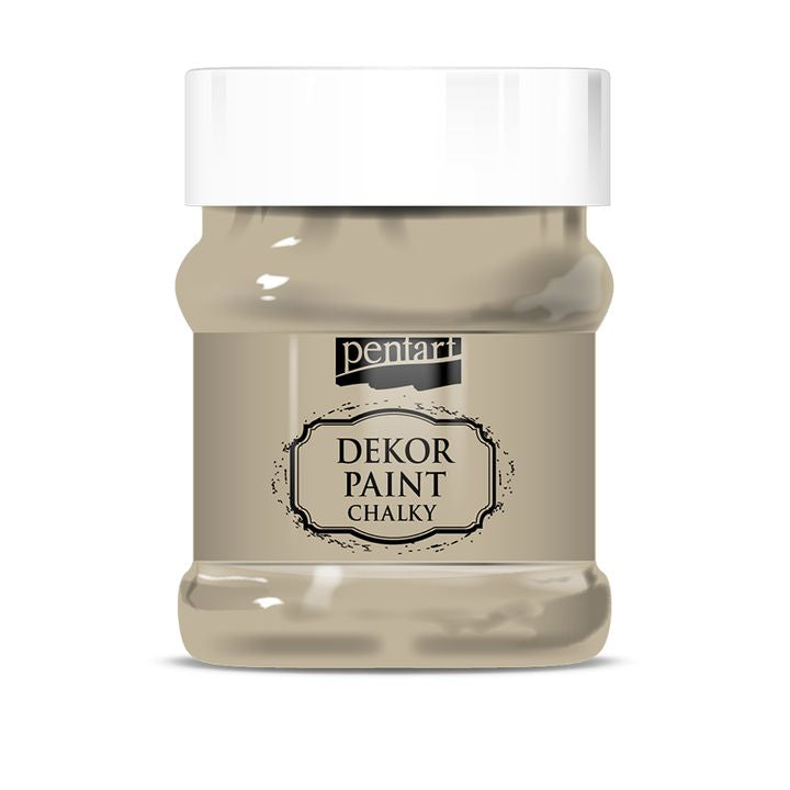 Διακοσμιτικο ακρυλικό χρωμα Chalky Pentart 230 ml – καπουτσίνο