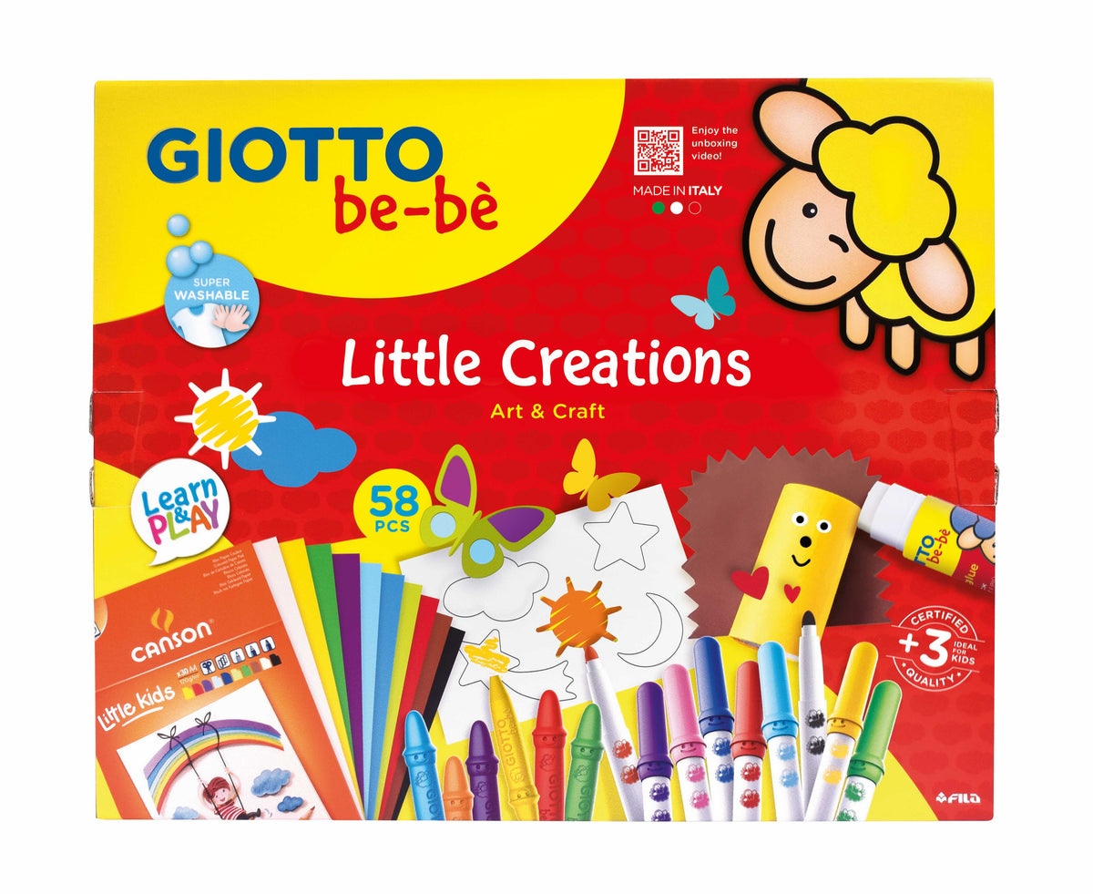 Δημιουργικό σετ χειροτεχνίας GIOTTO be-bè Little Creations 58 τμχ
