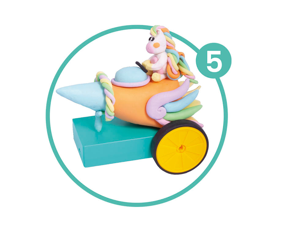 Δημιουργικό σετ πλαστελίνης JOVI Tech Crazy Cars Fantasy 14 τμχ
