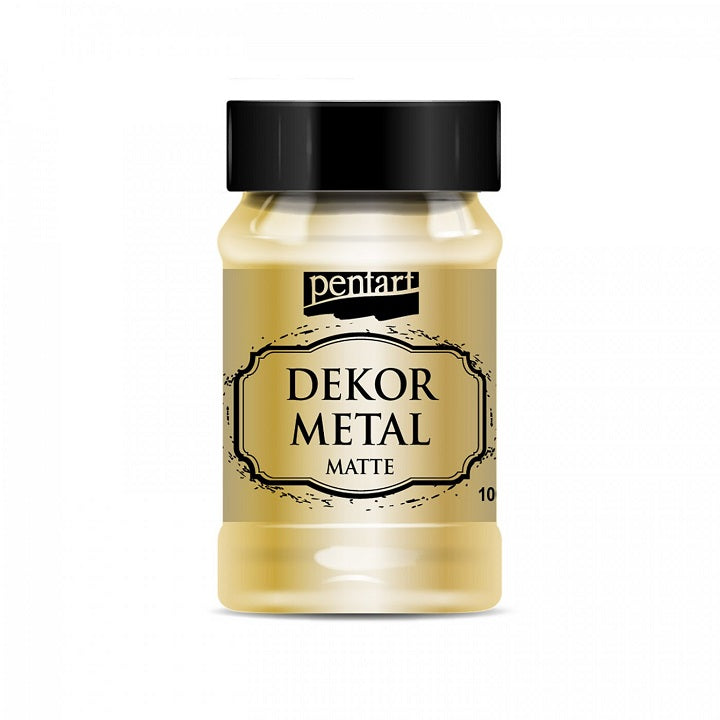 Διακοσμητικό χρώμα Pentart 100 ml μεταλλικό ματ | διάφορα χρώματα