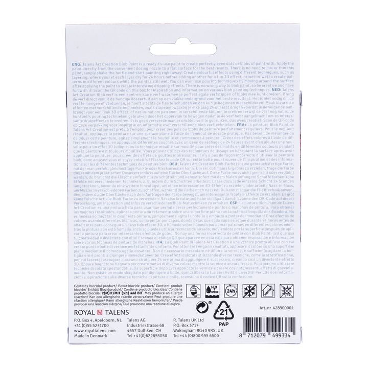 Δημιουργικό σετ Art Creation Blob Paint ροζ 3 x 80 ml