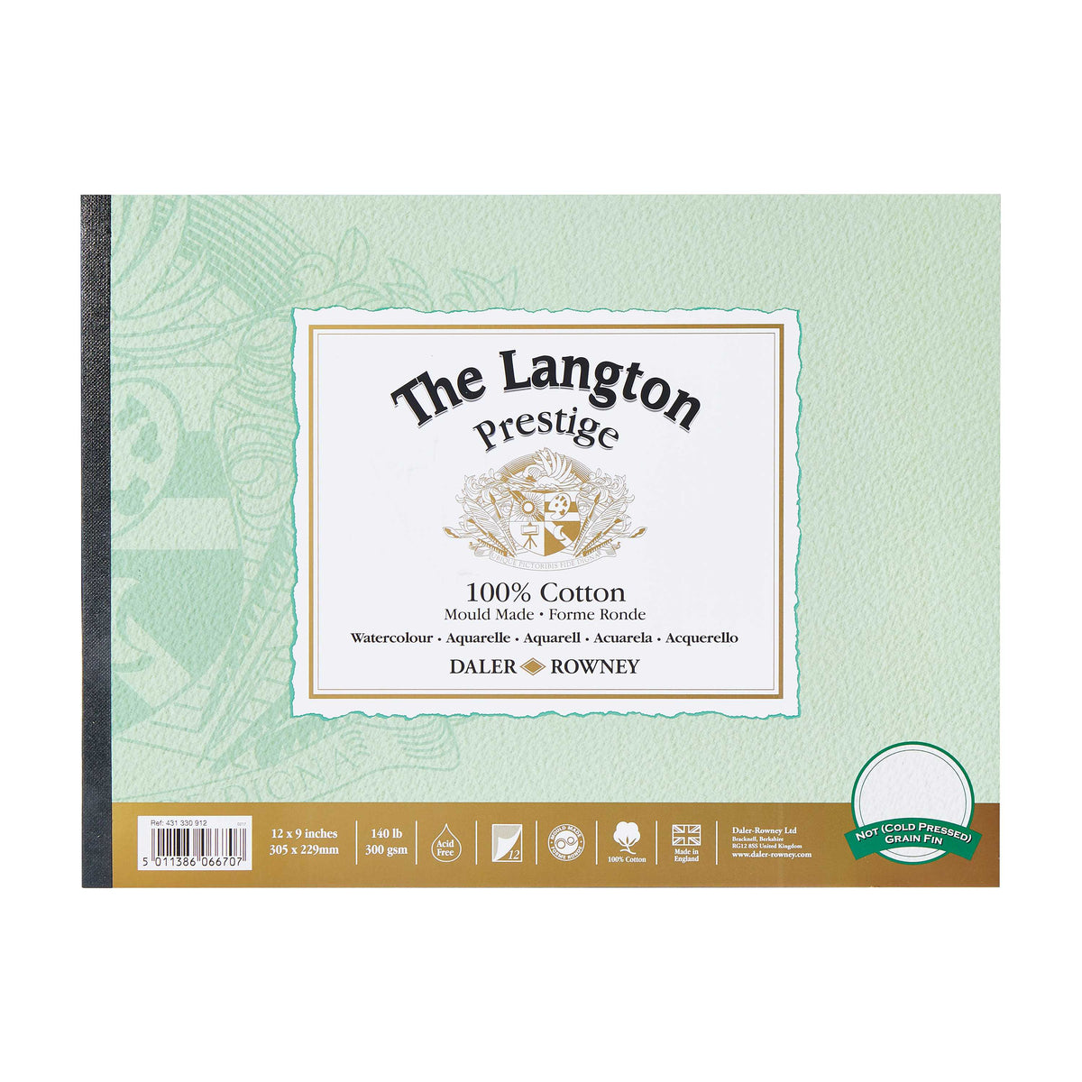 Μπλοκ ακουαρέλας DALER ROWNEY The Langton Prestige 300 g/m² – 12 φύλλα – 22,9 × 30,5 cm