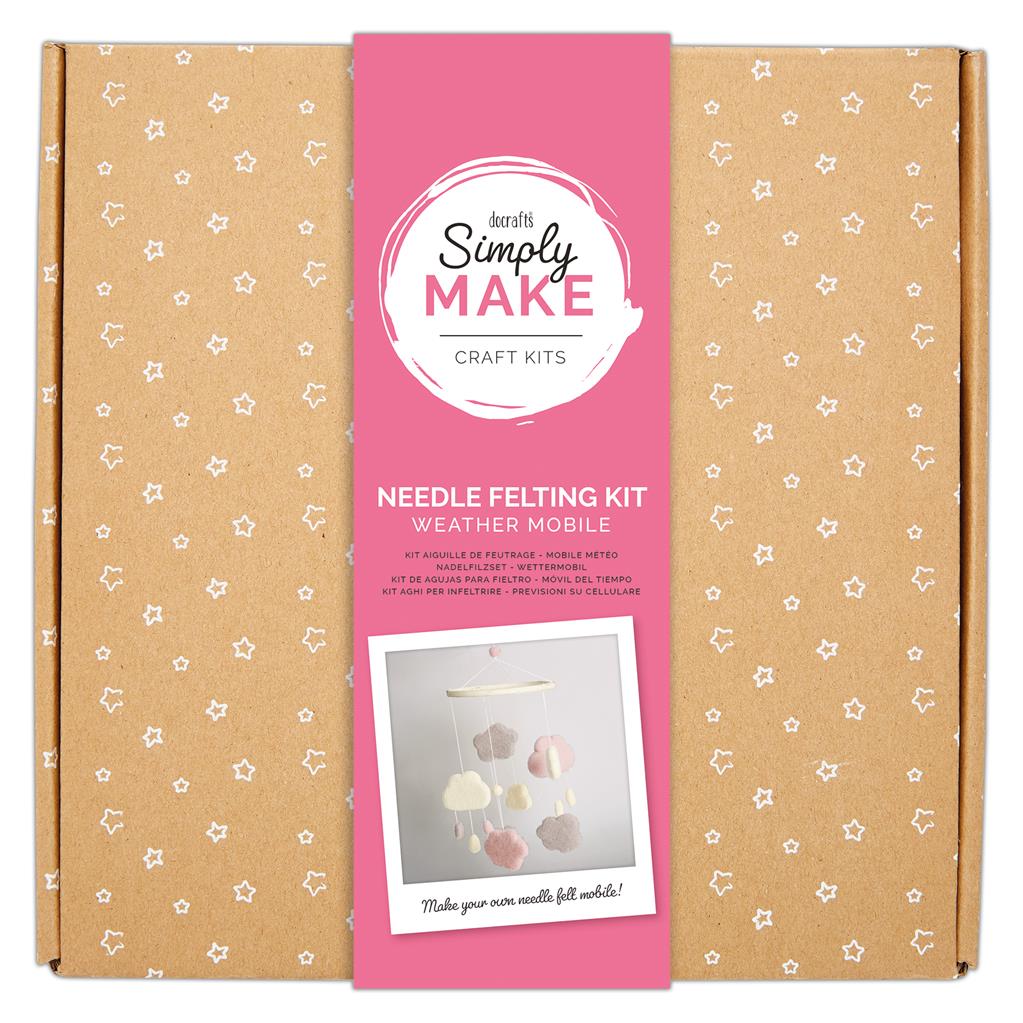 DOCRAFTS δημιουργικό σετ για needle felting – ροζ ονειροπαγίδα